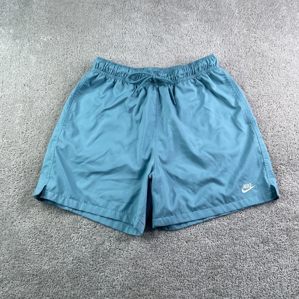Nike Shorts Mens Medium Blue Woven Flow Lined Sportswear Activewear Gym Training